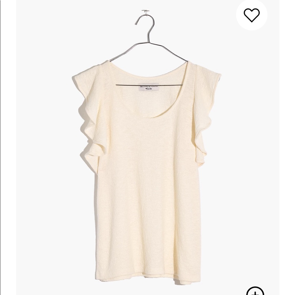 ‼️SALE‼️ Madewell Texture & Thread Ruffle Tank